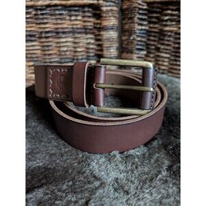 NWOT Timberland Leather Belt Men 42 Brown Western Boho Casual Minimalist Cowboy